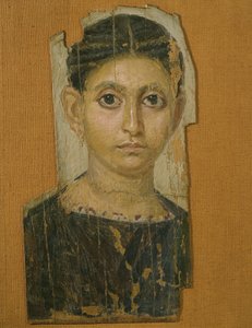 Portrait de femme momifiée, de Fayum, fin du 3ème siècle après J.-C.