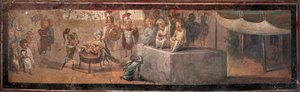 Le Jugement de Salomon, 1er millénaire - Roman Pompeian wall painting.