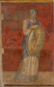 Femme debout tenant un bouclier - Roman Republican Period
