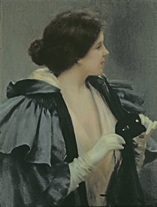 Dame avec un masque