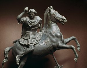Alexandre le Grand (356-323 av. J.-C.) à cheval