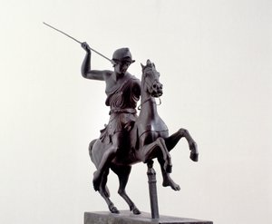 Amazone à cheval (sculpture en bronze d