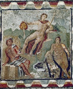 Divinités aquatiques (mosaïque) - Roman Roman