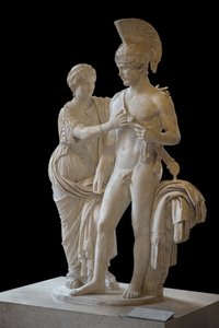 Couple impérial en Mars et Vénus (entre 120 et 140 après J.-C.) sculpture - Roman Roman