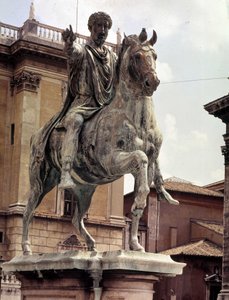 Statue équestre de Marc Aurèle - Place du Capitole, Rome
