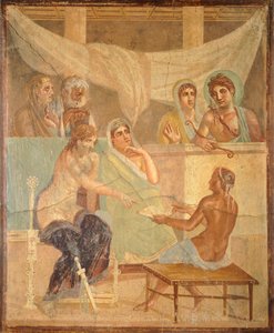Fresque représentant Admète et Alceste, de Pompéi (Liste du patrimoine mondial de l