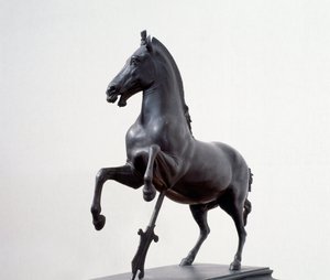 Cheval au galop (sculpture en bronze d