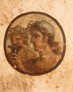 Italie, Province de Naples, Région de Campanie, Pompéi, Maison de Loreio Tiburtino, (détail) - Roman Roman