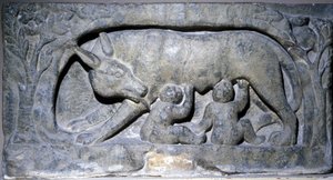 Relief en calcaire de Lupercal (nom d
