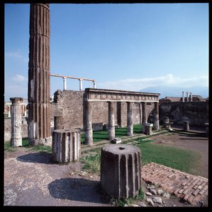 Art romain : vue du temple d