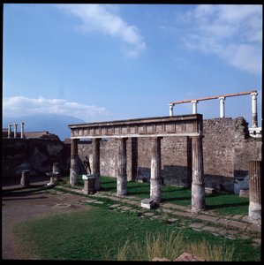 Art romain : vue du temple d