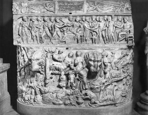 Sarcophage représentant la mort d