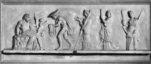 La naissance de Dionysos de la cuisse droite de Zeus - Roman Roman