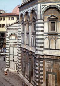 Vue extérieure du Baptistère Saint-Jean-Baptiste (Baptistère de Florence) - Romanesque