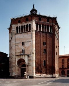 Vue extérieure du baptistère
