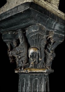 Art roman : chapiteau du XIIe siècle - Romanesque