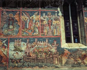 Siège de Constantinople par le sultan Mehmet II en 1453 - Romanian School