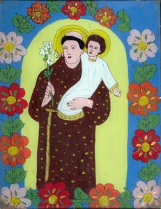 Saint Antoine de Padoue (1195-1231) de Transylvanie, 1950-80 - Romanian School