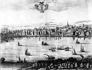 Vue de la Rivière Thames depuis Southwark, 1650 - Rombout Van den Hoeye
