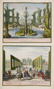 Le parc à Enghien, c.1685, illustration de 
