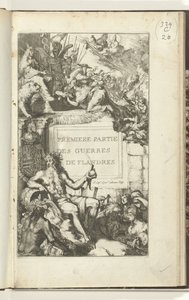 Page de titre pour la première partie des Guerres de Flandres