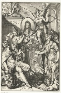 Frontispice allégorique avec portrait de Guillaume III - Romeyn de Hooghe