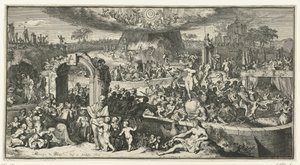 Représentation allégorique avec Tabula Cebetis - Romeyn de Hooghe