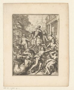 Représentation allégorique de Guillaume III à cheval - Romeyn de Hooghe