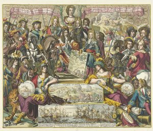 Allégorie de la victoire des Alliés en 1704, 1704-1705 - Romeyn de Hooghe