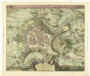 Bombardement de Luxembourg par le maréchal de Créquy, 1684 - Romeyn de Hooghe