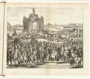 Entrée triomphale de Farnèse après la libération de Paris, 1590 - Romeyn de Hooghe