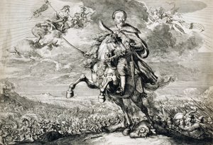 Glorification de Jean Sobieski III (1629-96) à la bataille de Chocim, 1674