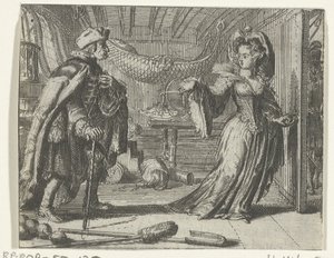 Illustration pour Le calendrier des vieillards de Contes et nouvelles de Fontaine - Romeyn de Hooghe