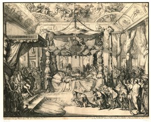 La reine Marie II Stuart sur son lit de mort, 1695