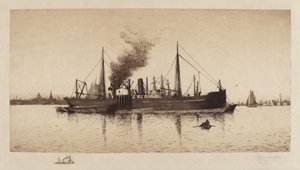 Sans Titre (Vapeur dans le Port de Boston) - Rominer Lovewell