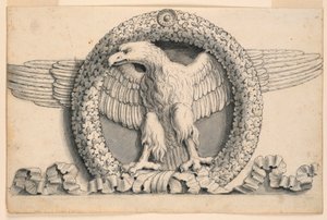 Couronne de Feuilles de Chêne avec Aigle