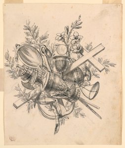 Trophée avec Symboles des Vertus - Romolo Achille Liverani