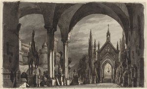 Cimetière des Ravenswoods, de "Lucia di Lammermoor" - Romolo Liverani