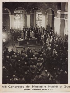 VIIIe Congrès des mutilés et invalides de guerre - Rome, janvier 1933
