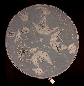 Centre de table en dentelle à l