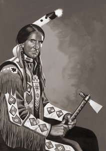 Grey Owl (gouache sur papier) - Ron Embleton