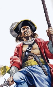 Sir Henry Morgan (gouache sur papier) - Ron Embleton