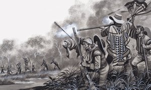 Attaqués par les Indiens Chavante - Ron Embleton