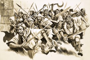 Une foule non identifiée à l