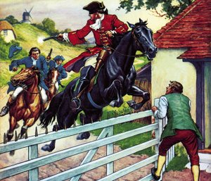 La chevauchée de Dick Turpin vers York sur son cheval Black Bess - Ronald Simmons