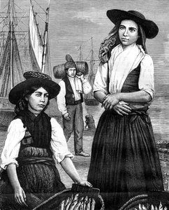 Femmes portugaises, 19ème siècle - Ronjat
