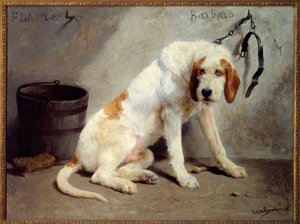 Le chien Barbaro après la chasse (Chien de chasse) - Rosa Bonheur