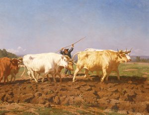 Labourage dans le Nivernais (détail) - Rosa Bonheur