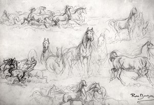 Étude de Chevaux - Rosa Bonheur