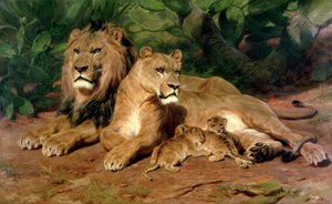 Les Lions chez eux - Rosa Bonheur